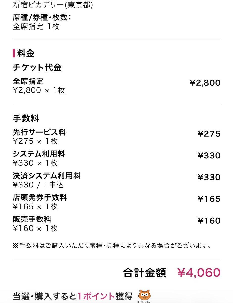 凄い手数料じゃのう、初めてみたわい。