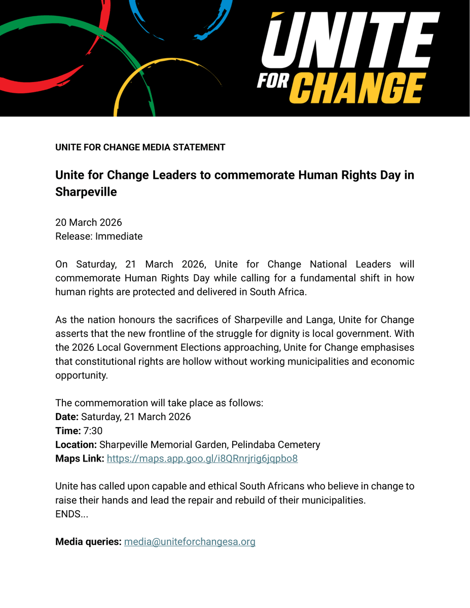 UniteforChangeSA tweet media