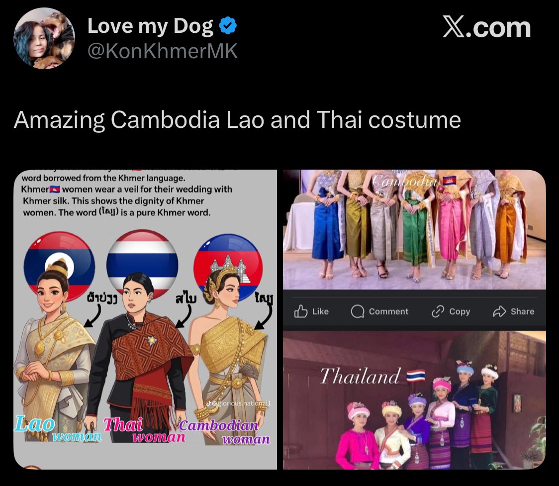 Khmerally's tweet photo. ขอแรงพี่ๆคนไทยรีพอร์ทยัยป้าเขมรแคนาดานี่ เจนAi บิดเบือนจากภาพต้นฉบับของไทย 
เราโดนมันบล็อค ไปส่องที่ @KonKhmerMK 
โพสไหนรีพอร์ทได้ก็จัดการเลย แสปม, ความเกลียดชัง ไม่ต้องตอบมันเพิ่มยอดเอนเกจค่ะ https://t.co/rWmr3Gsuuh