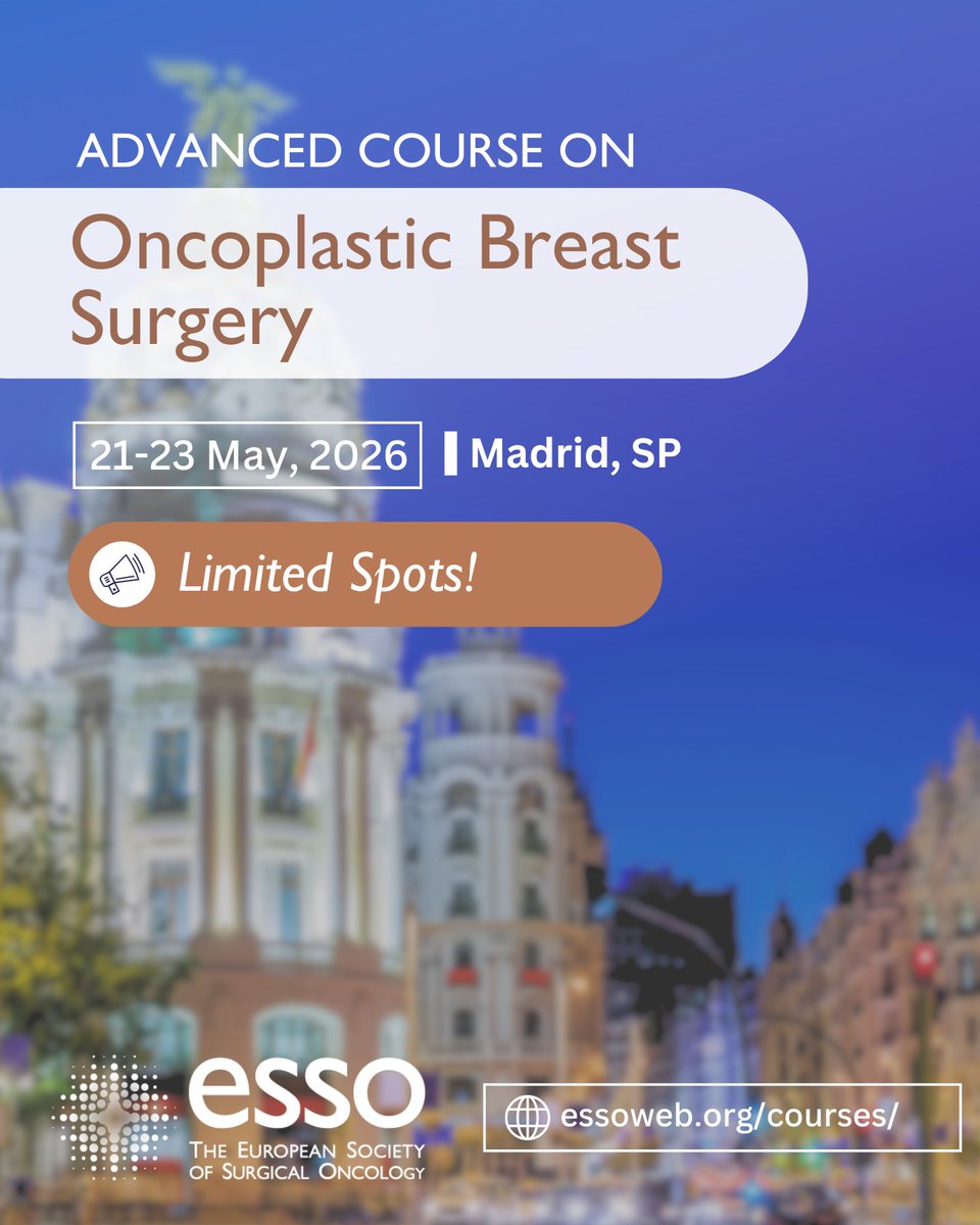 European Society of Surgical Oncology (ESSO) tweet media