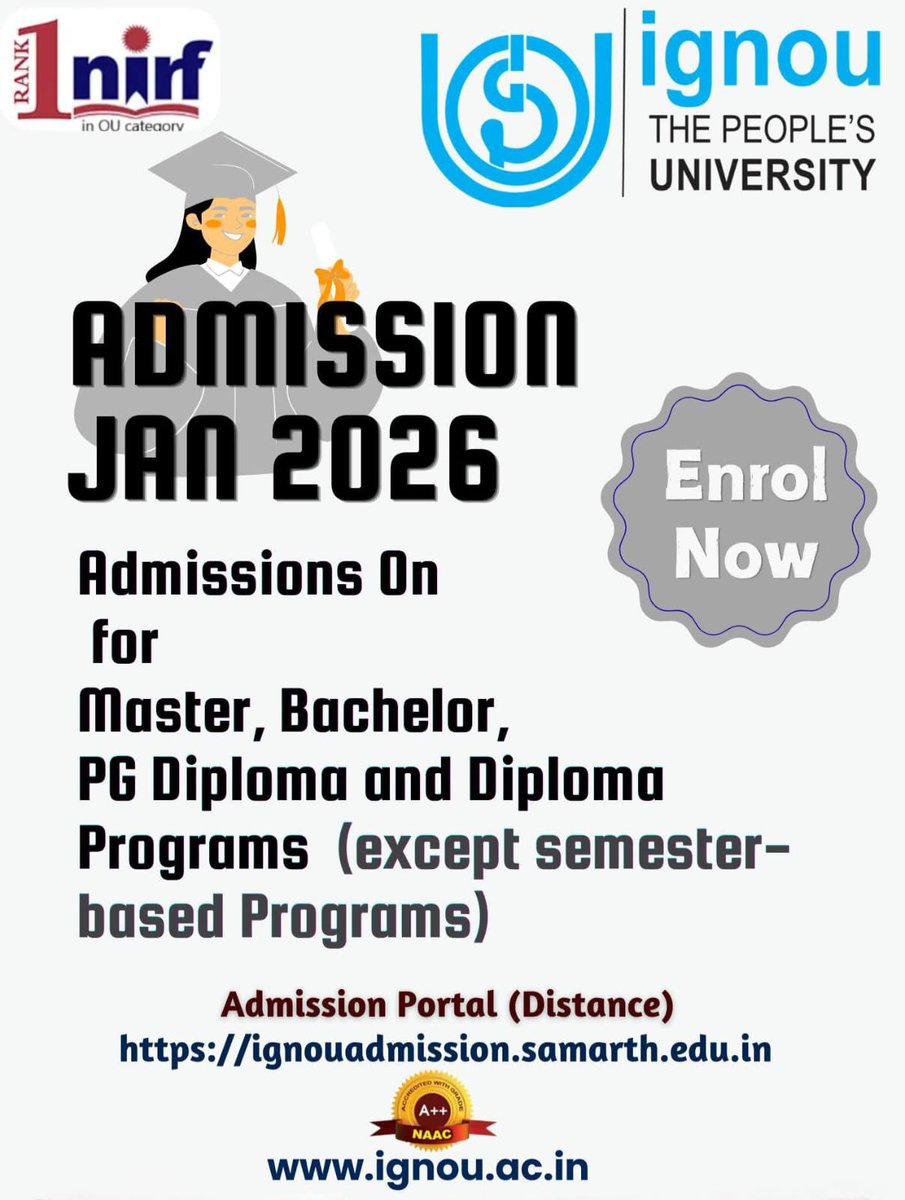 IGNOU Delhi-3 (@ignourcdelhi3) on Twitter photo 