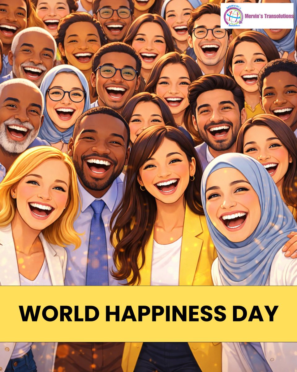 MTransolutions's tweet photo. Let’s continue working towards a happier, healthier world by recognizing happiness as a global goal, promoting mental well-being, encouraging kindness and positivity, supporting sustainable development, and creating global awareness. 💛

Happy #WorldHappinessDay!

#HappyWorld https://t.co/d2CtwuAXv3