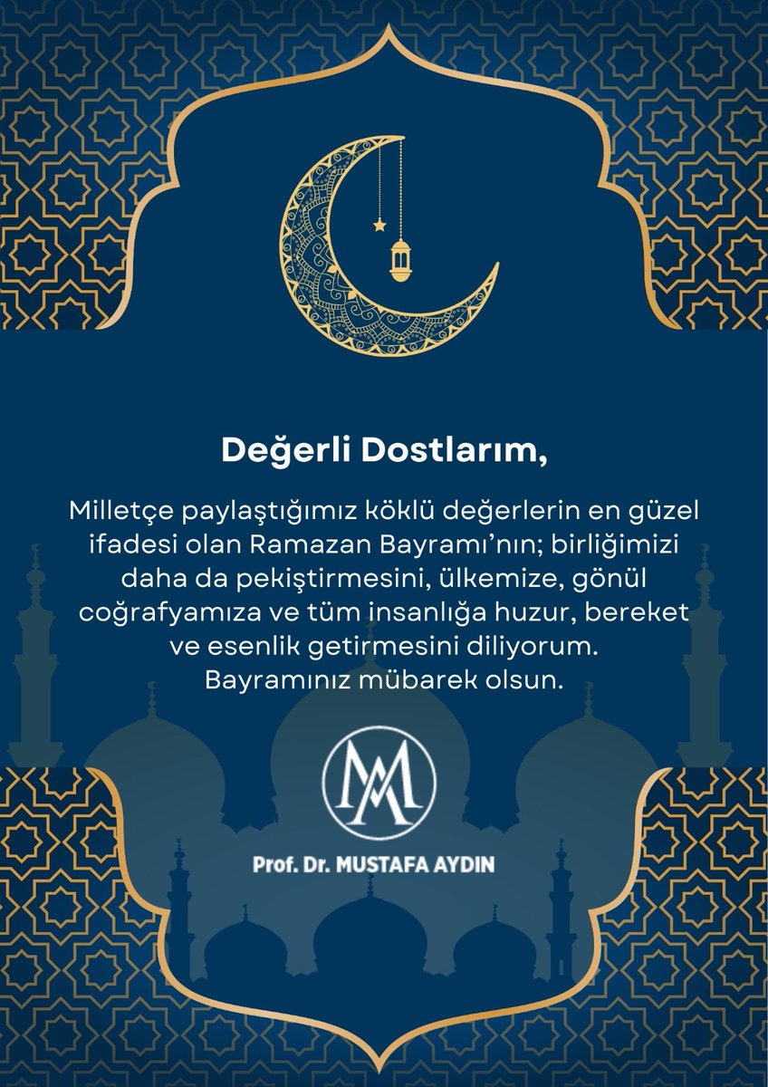 Prof. Dr. Mustafa AYDIN tweet media