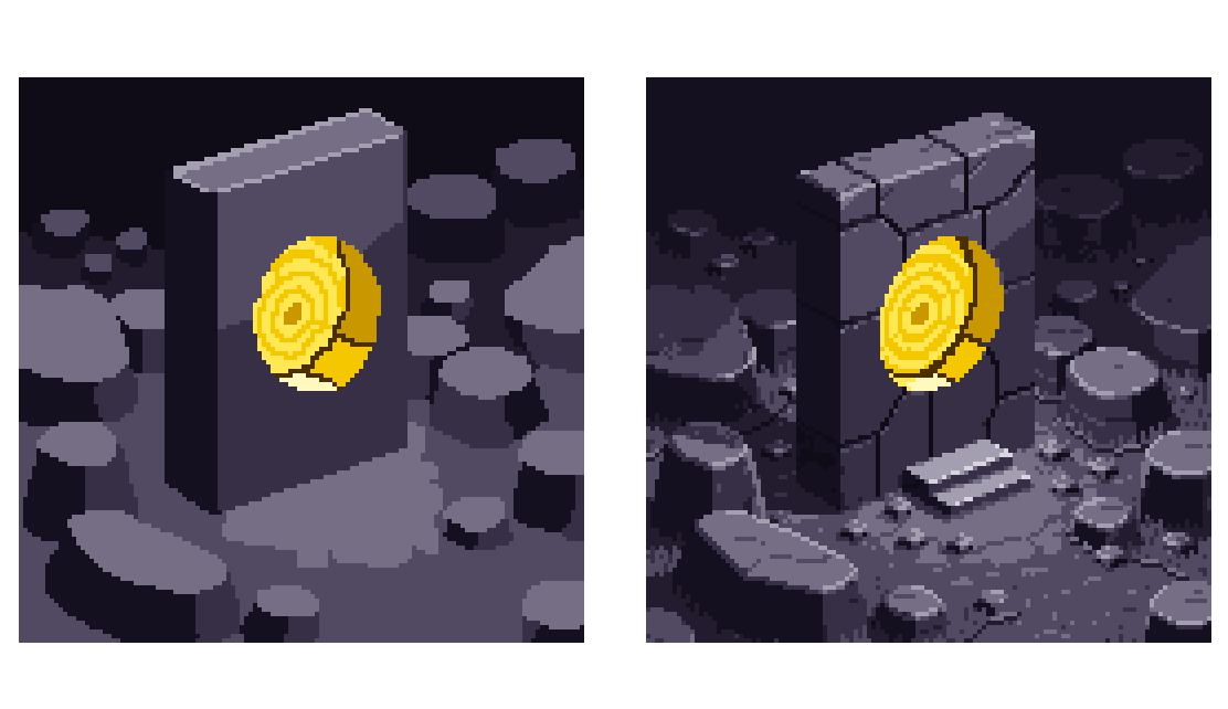 _VoidDrifter's tweet photo. How it started vs how is going.
Ancient monolith. Concept art for Voidbound

#pixelart #Voidbound #gamedev https://t.co/ERhGHxA1P0
