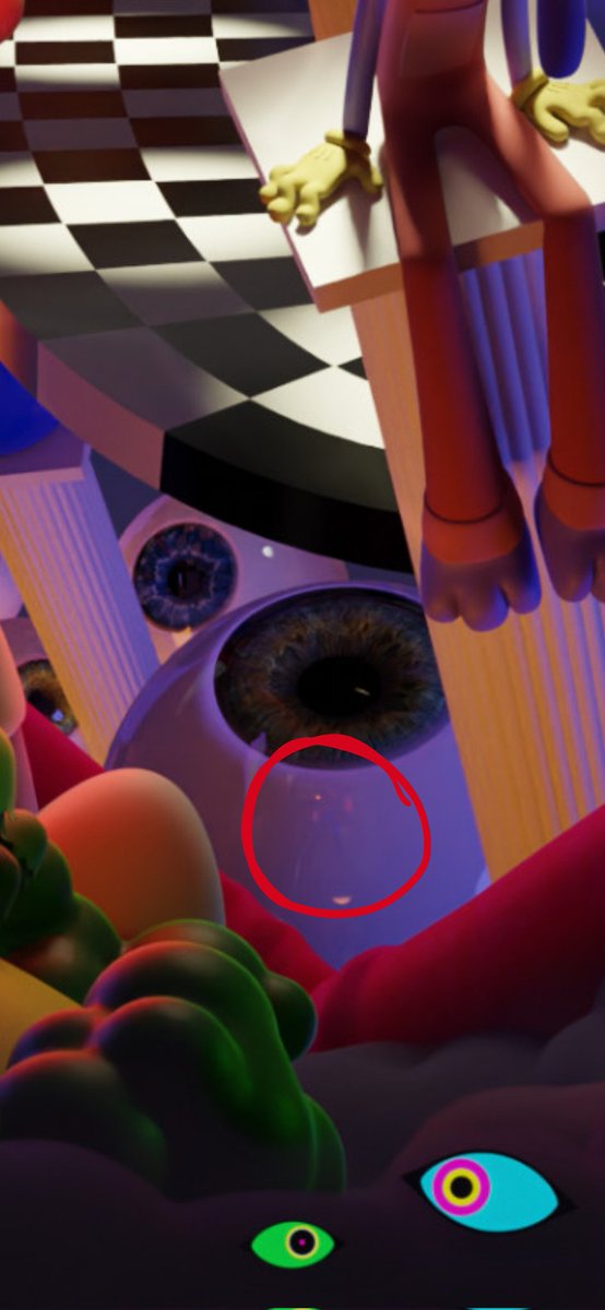 melby_ada's tweet photo. Guys I was looking at the TADC picture for secrets and I don't know if I found something or if I'm reaching. I feel like I'm seeing Ribbit here XD
.
.
.
.
#TADC #TheAmazingDigitalCircus #GLITCH #Gooseworx https://t.co/h8PmG73AgU