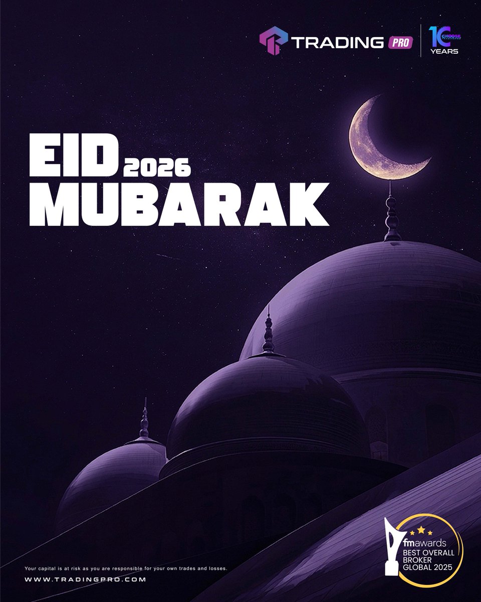 𝐖𝐢𝐬𝐡𝐢𝐧𝐠 𝐘𝐨𝐮 𝐀 𝐁𝐥𝐞𝐬𝐬𝐞𝐝 𝐀𝐧𝐝 𝐏𝐫𝐨𝐬𝐩𝐞𝐫𝐨𝐮𝐬 𝐄𝐢𝐝 🎊🌙

Eid Mubarak to our global TradingPRO family! May your day be filled with joy, gratitude, and the warmth of family.

tradingpromarketing.com/SignUpToday

#TradingPRO #EidMubarak #HariRaya  #TradingLife