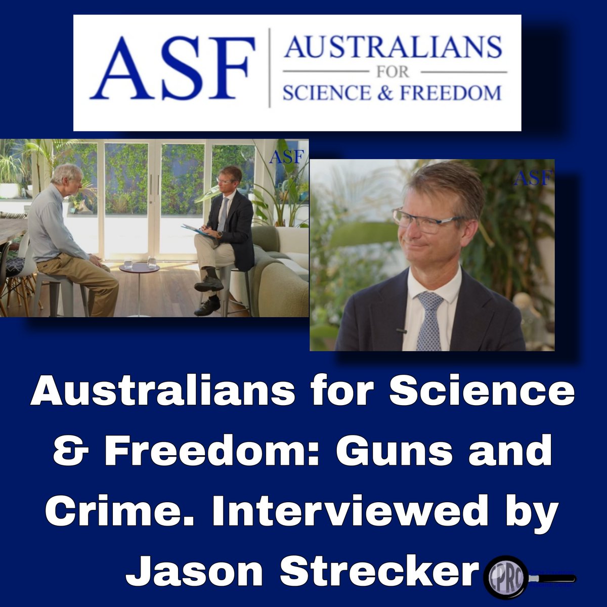 CrimeResearch1's tweet photo. Jason Strecker (ASF Director) interviews Economist, researcher and recognized expert on guns and crime Dr. John Lott. This interview took place in Australia when Dr. Lott was there during early February.
#CPRC #Crimepreventionresearchcenter
https://t.co/DmIKAkdjUJ https://t.co/AeLEJgYcMT