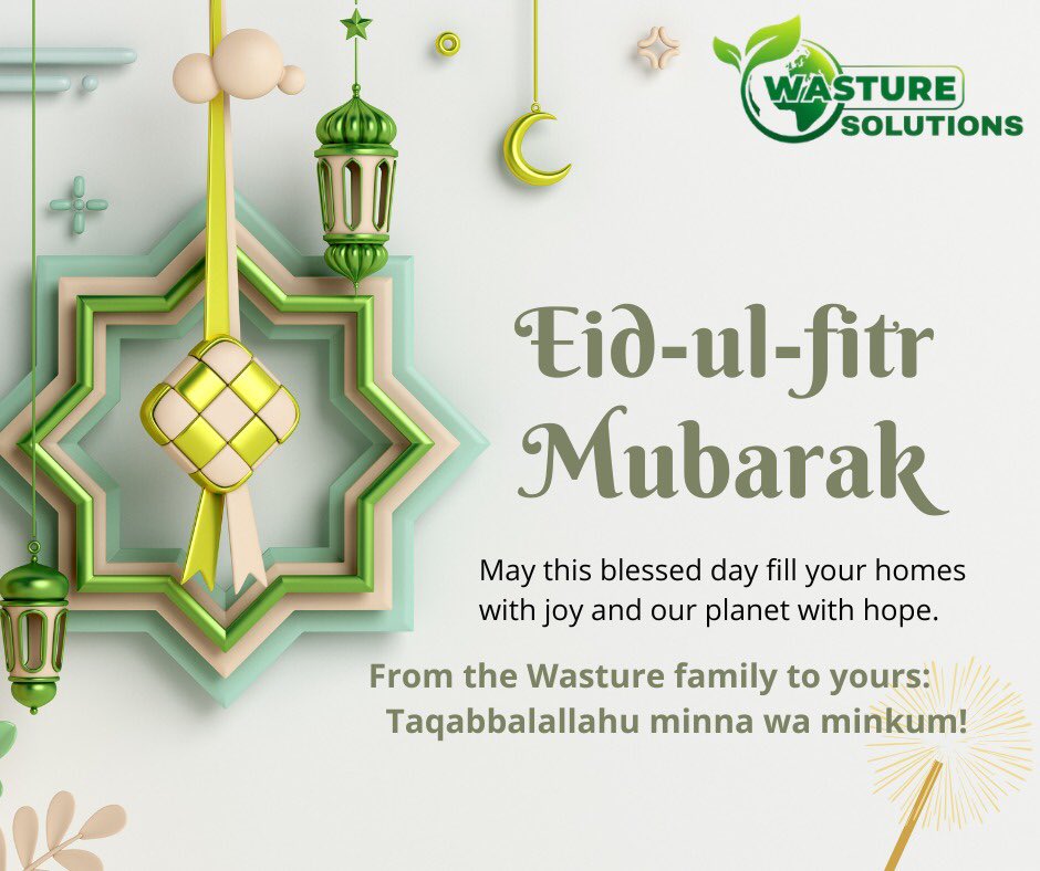 wasture360's tweet photo. Eid Mubarak from all of us at Wasture Solutions 🌙✨
May this season bring peace, joy, and prosperity to you and your loved ones. Thank you for being part of our journey. https://t.co/kACvkrr0Vo