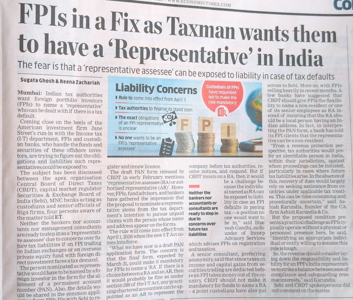 The <a href="/FinMinIndia/">Ministry of Finance</a> continues to make its best efforts to make sure that more and more foreign investors flee India
<a href="/PMOIndia/">PMO India</a> why is there no realisation within the government that we need significant foreign capital for sustained high growth