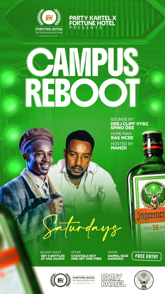 Good morning fam
Saturday plot, hottest party in Makerere-Kikoni 🔥