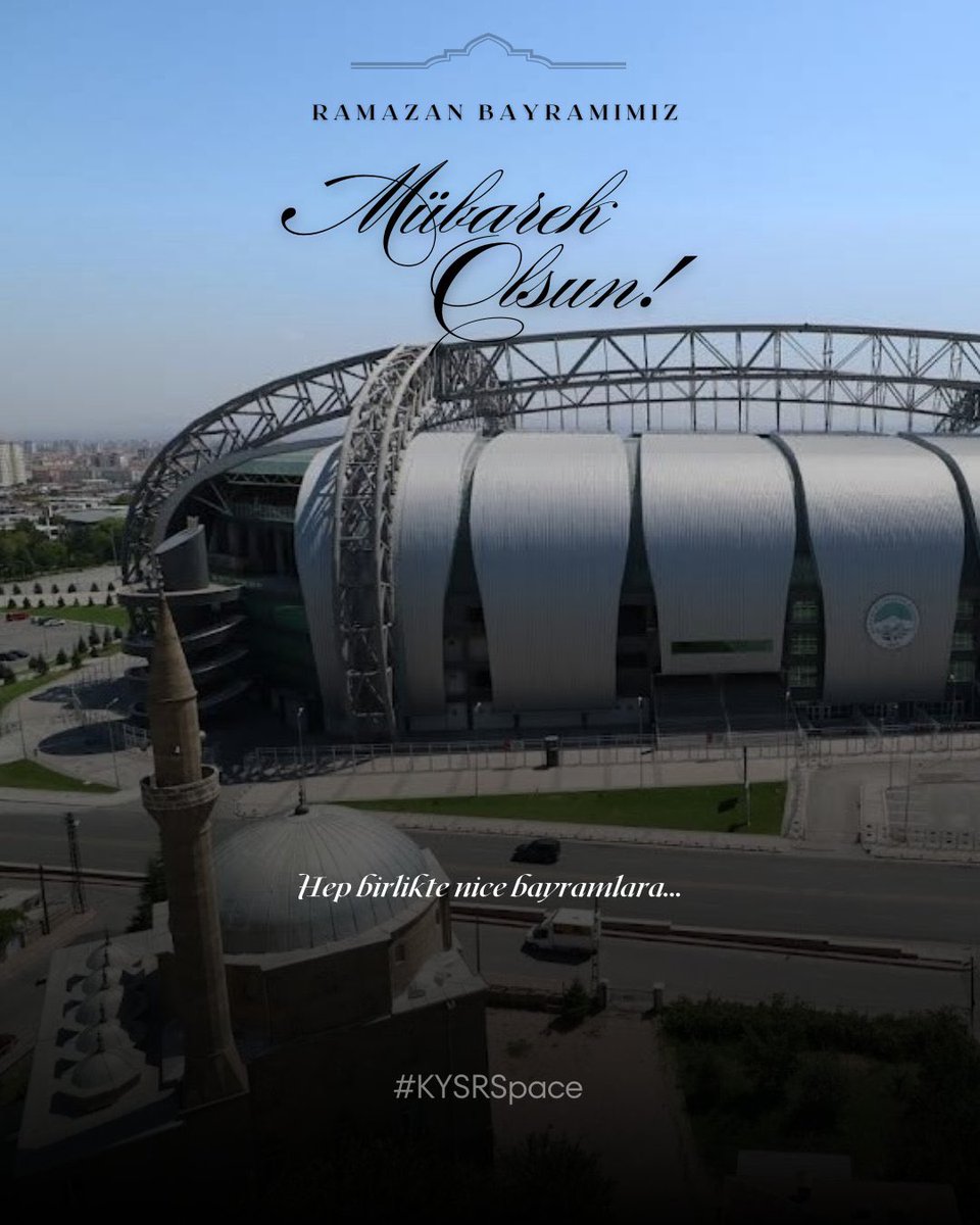 Ramazan Bayramı’nın; ülkemize, camiamıza ve tüm İslam alemine hayırlı olmasını temenni ediyor; huzur, sağlık ve mutluluk dolu bir bayram geçirmenizi diliyoruz. 
#KYSRSpace