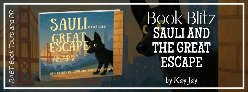 Saphs_Books's tweet photo. Sauli and the Great Escape by Kay Jay ~ @RABTBookTours #RABTBookTours #SauliandtheGreatEscape #KayJay #ChildrensBook #RescuePup https://t.co/LNdg6ig7Jq https://t.co/4F91TEDr4g