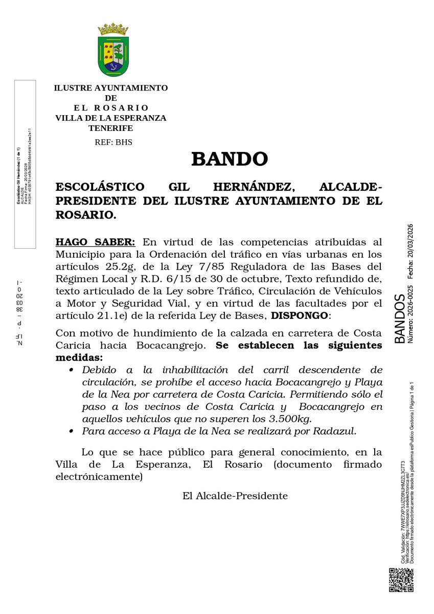 Ayuntamiento de El Rosario tweet media