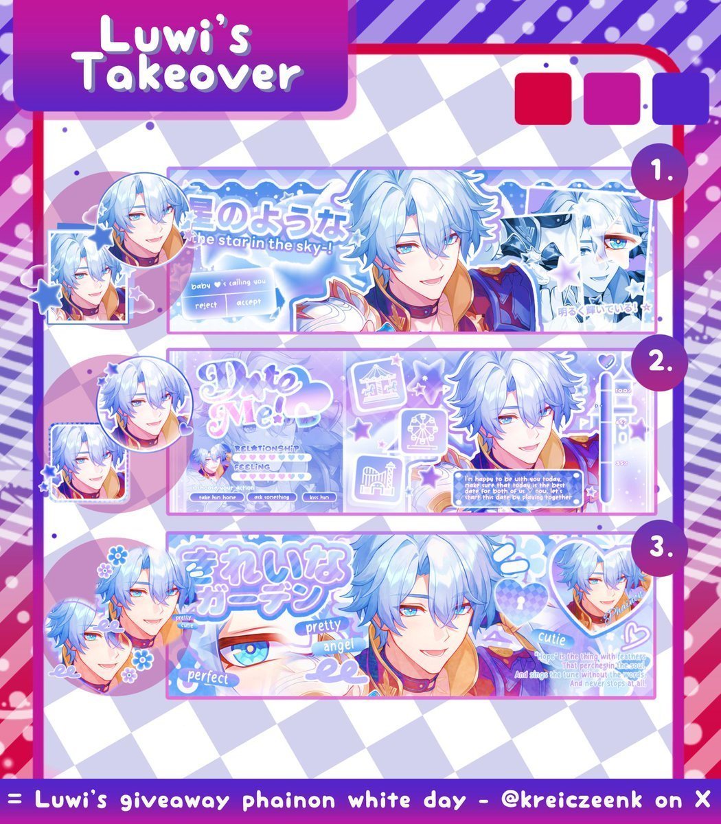 ৎ୭. Give Away Phainon! 💙

🎂 .. Tysm buat kakak <a href="/luwi_realm/">Luwi - Genshin, HSR, LADS, ToT Piloting Service ✨</a>  yang sudah berbaik hati mengadakan giveaway ini 😻💙 Free take phainon white day yang ada di pict kedua niihh! mari kita ramekaan dan jangan lupa RT postingan dibawah yaa~ 🫶🏻💙

#zonaba