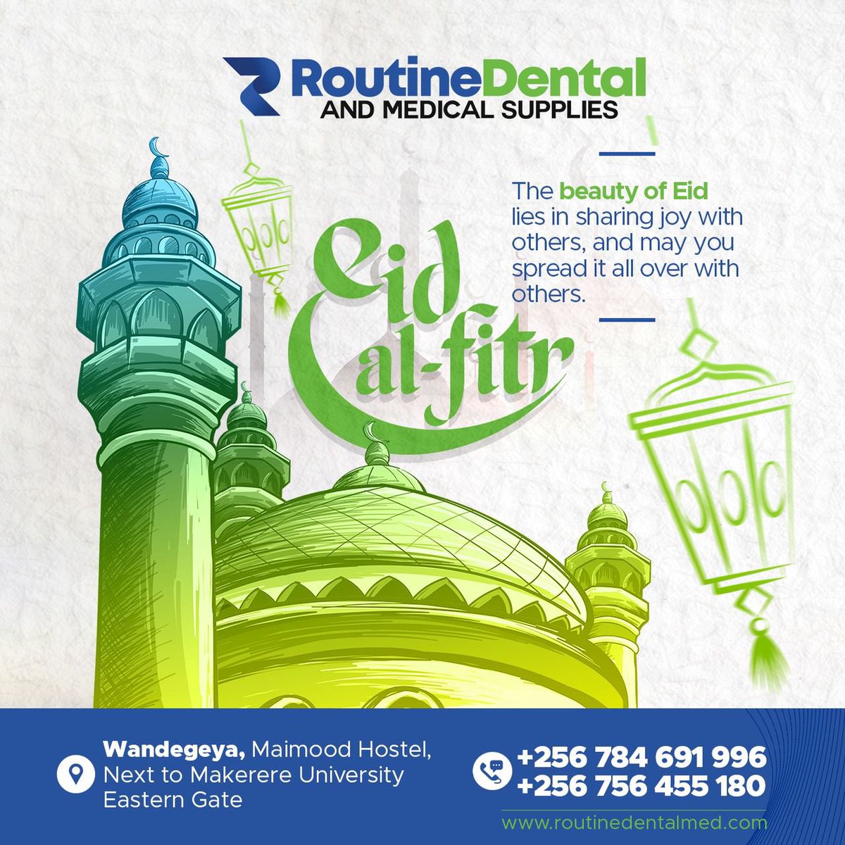 RoutineDental's tweet photo. Eid Mubarak!

May Allah accept your prayers and bless you with success and good health. https://t.co/uRXAX961DJ