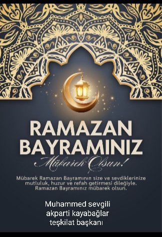 Muhamme46045211's tweet photo. Ramazan bayramınızı en içten dileklerimle kutlarım hayırlı bayramlar bayramınız mübarek olsun... https://t.co/3bO74ZCjD2