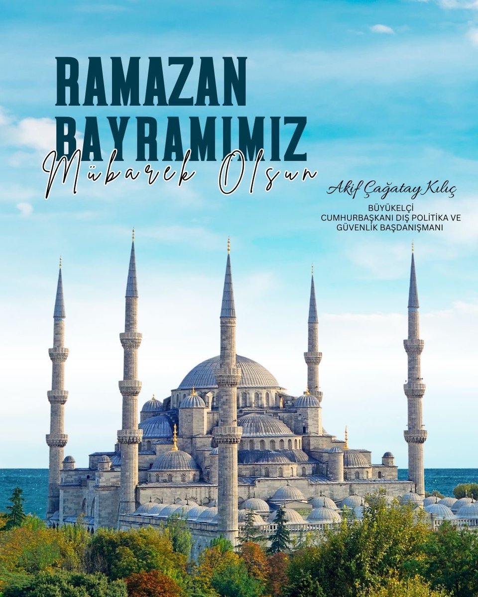 Aziz milletimizin ve tüm İslam âleminin Ramazan Bayramı’nı en kalbî duygularımla tebrik ediyor; bayramın birlik ve beraberliğimizi pekiştirmesine, kardeşlik duygularımızı güçlendirmesine vesile olmasını temenni ediyorum.