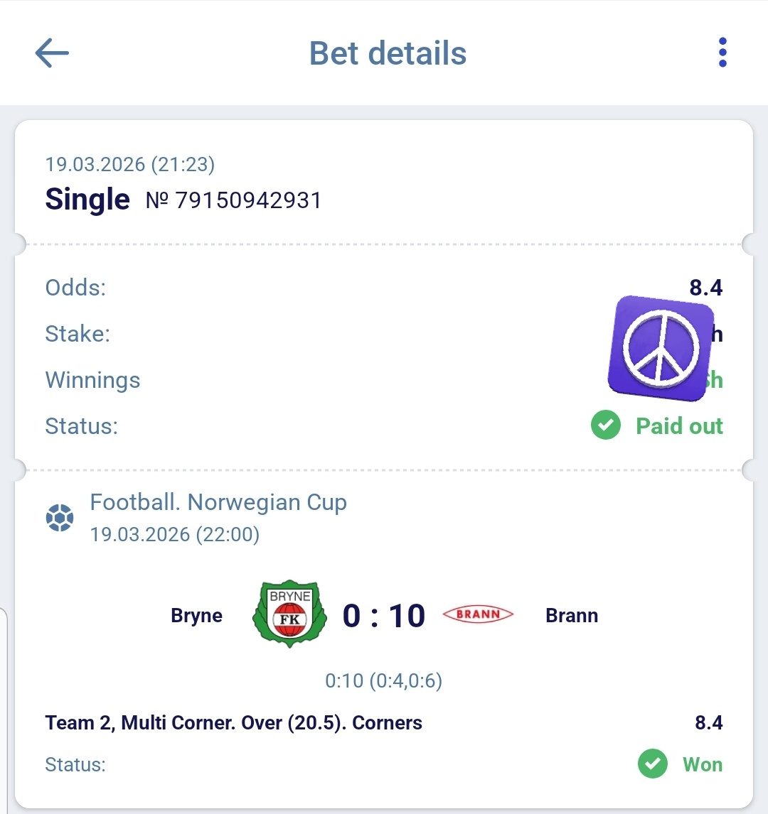 Jonijo60's tweet photo. Last night🤑🤑  8+ odds Booms✅✅✅ #Multicorner #bestmarket https://t.co/Wcjq8f1Btv
