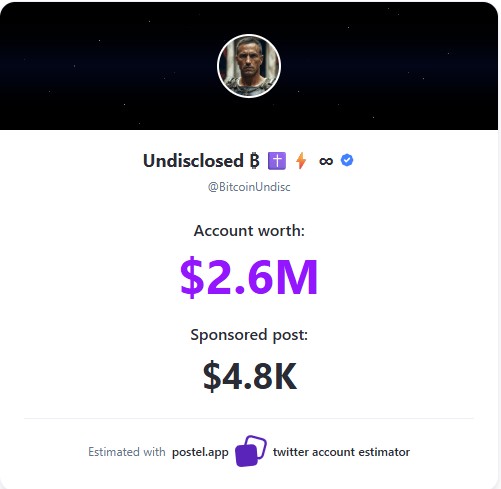 Undisclosed ₿ ✝️⚡ ∞ tweet media