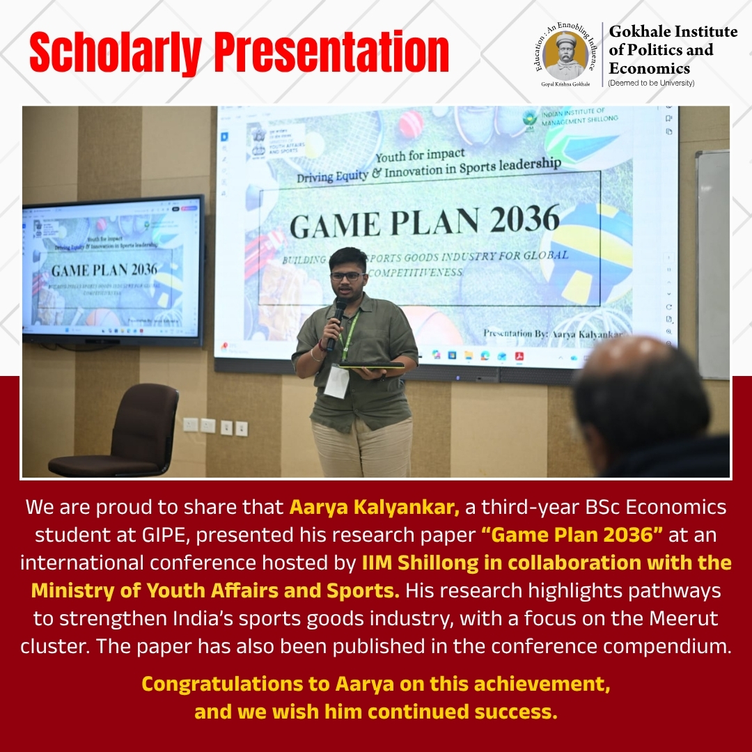 Gokhale Institute of Politics and Economics tweet media