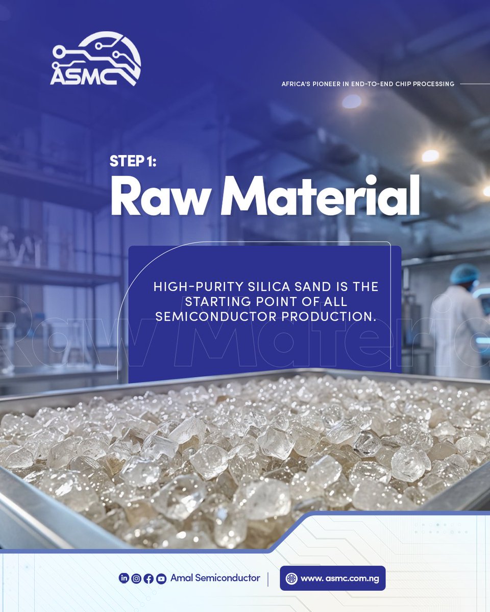 AmalSemicon's tweet image. Wafer Processing: Transforming raw materials into the canvas for digital innovation.

 Discover how ASMC is powering the future of semiconductor technology. 

#ASMC #waferprocessing #semiconductorinnovation #siliconwafers #madeinnigeria #techinafrica #africaninnovation