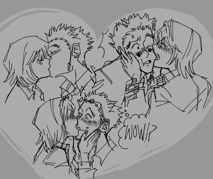 Kisses (sorta) #leopika 