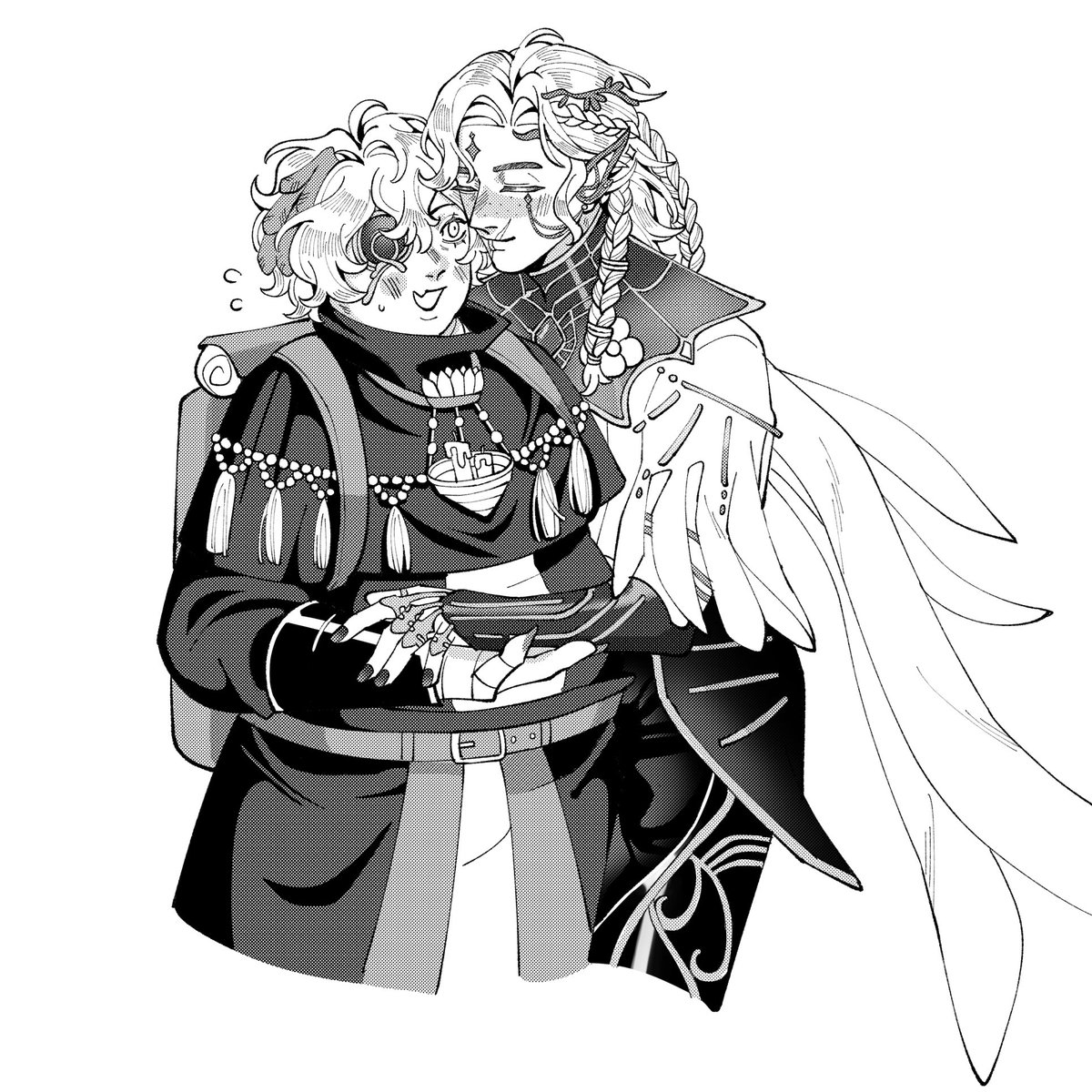 seasallatte's tweet photo. [Doodles] flirts with the random merchant he found on his journey #florinando https://t.co/fYtibWphqp