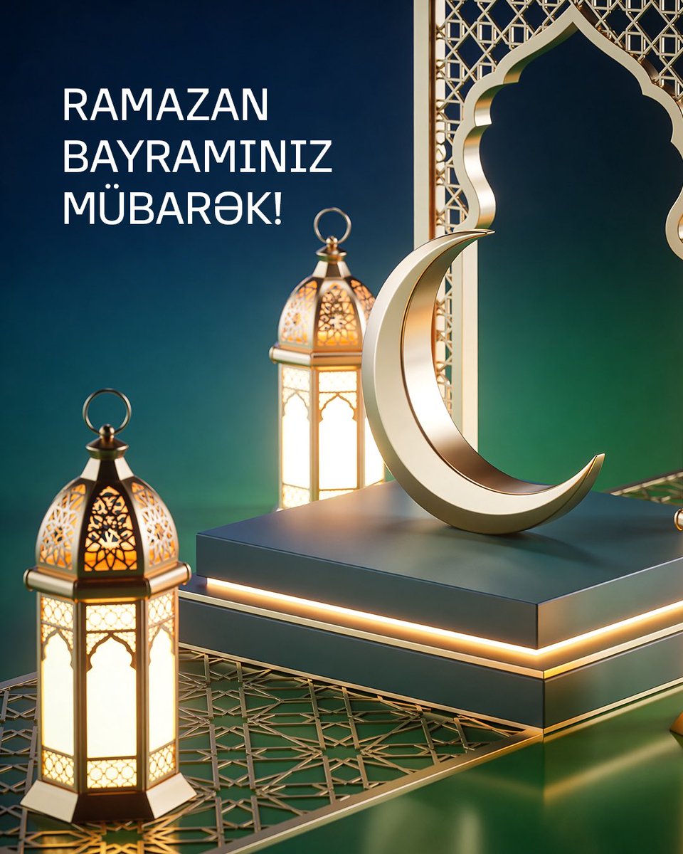 azerconnectaz's tweet photo. Müqəddəs Ramazan bayramınız mübarək! Mənəvi zənginlik, bərəkət və bərabərlik rəmzi olan bu bayramda tutulan orucların, edilən duaların qəbul olunmasını diləyirik! https://t.co/acH0AuUcxw