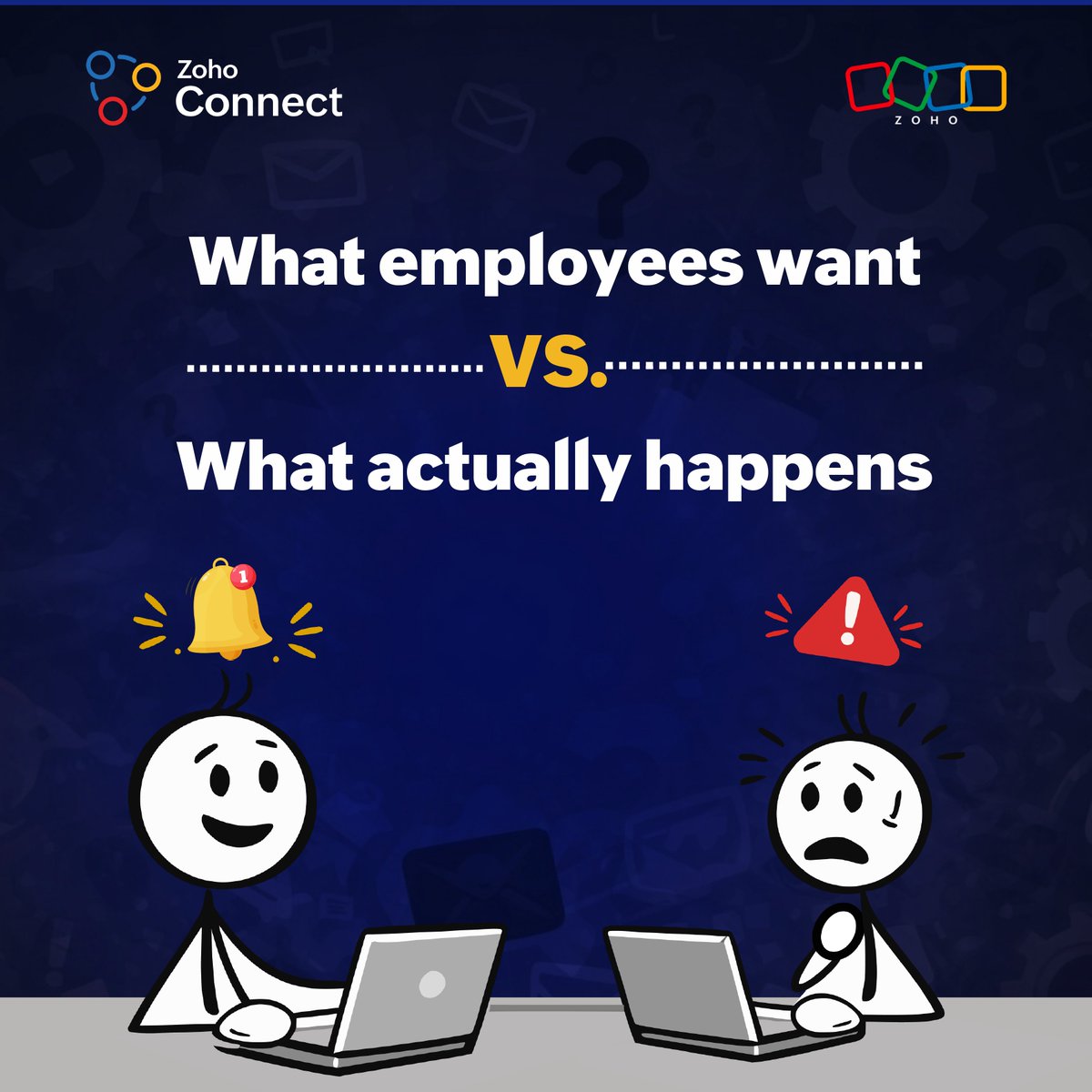 zohoconnect's tweet image. 1/2 Ever noticed how workplace communication sounds clear, structured, and aligned in theory… but feels completely different in reality? 🤔
Somewhere between “message sent” and “message received,” things tend to get lost, diluted, or misunderstood.

#Intranet #ZohoConnect