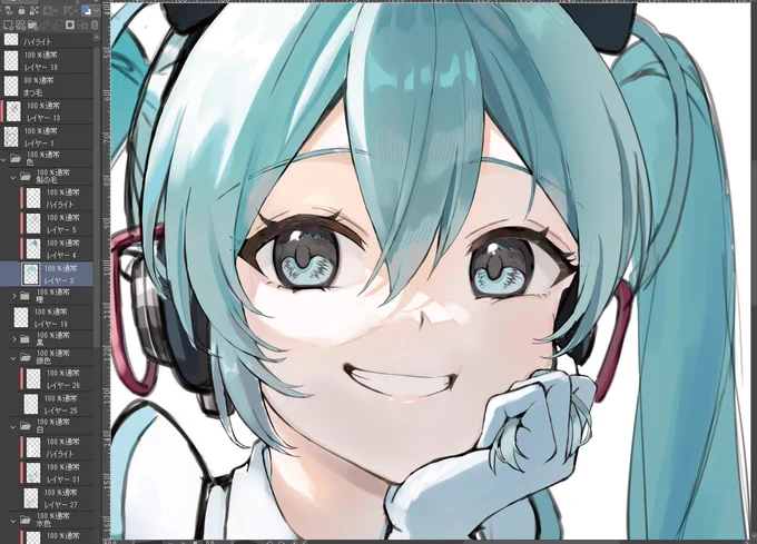 少しだけ顔のパーツ調整して線画も整えたらもっと可愛くなった、可愛すぎて何らかの罪に問われないか心配