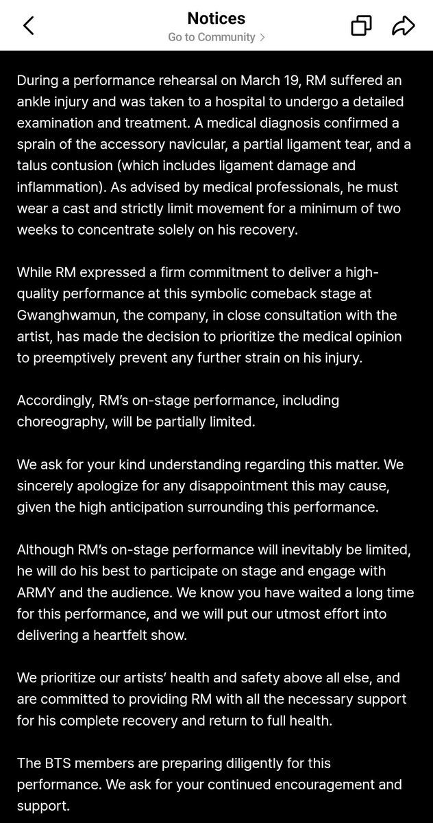 wwRJs's tweet photo. Get well soon Namjoon 😭 Just hope he doesn’t blame himself or feel too down about this. They must’ve put in so much practice for the comeback stage.. I can’t even imagine the pressure they’re under https://t.co/MKwzlnoMDL