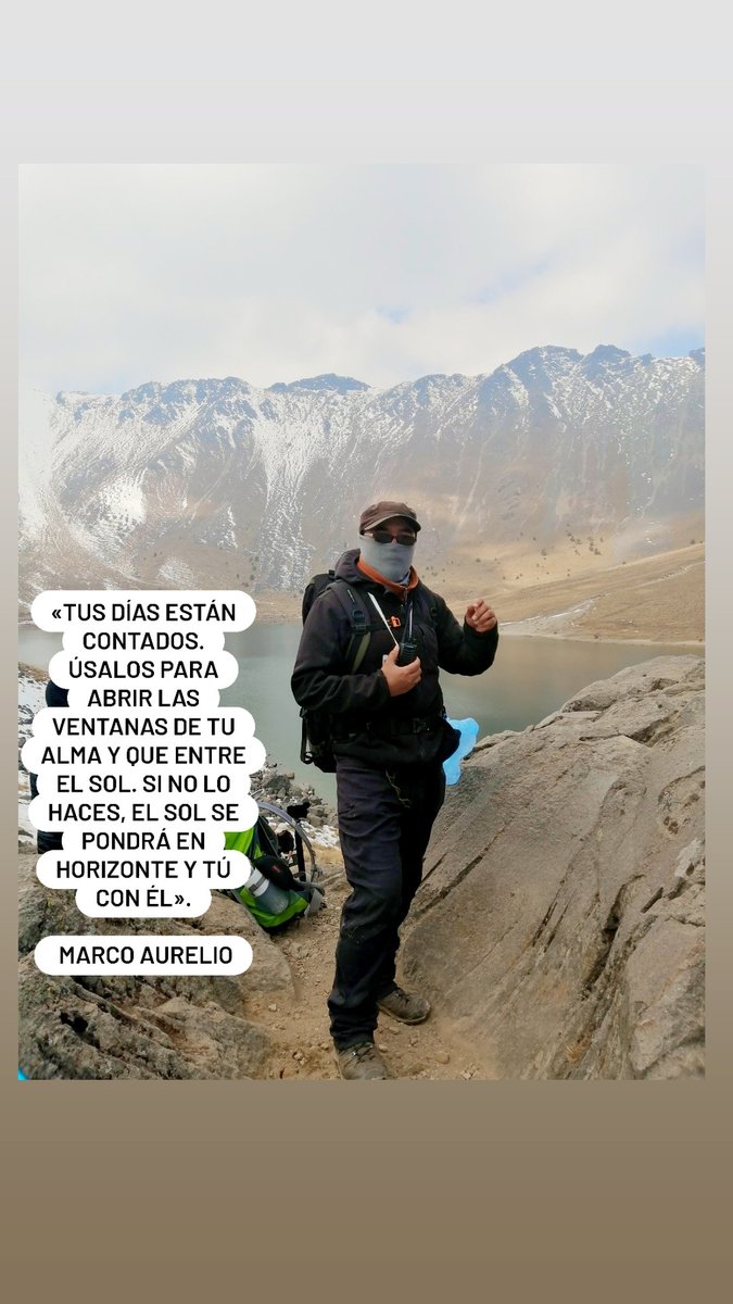 «Tus días están contados. Úsalos para abrir las ventanas de tu alma y que entre el sol. Si no lo haces, el sol se pondrá en horizonte y tú con él».

 Marco Aurelio

#Filosofía #Senderismo #Montañismo #Alpinismo #Naturaleza #GuíaDeTurismo #Estoicismo #México