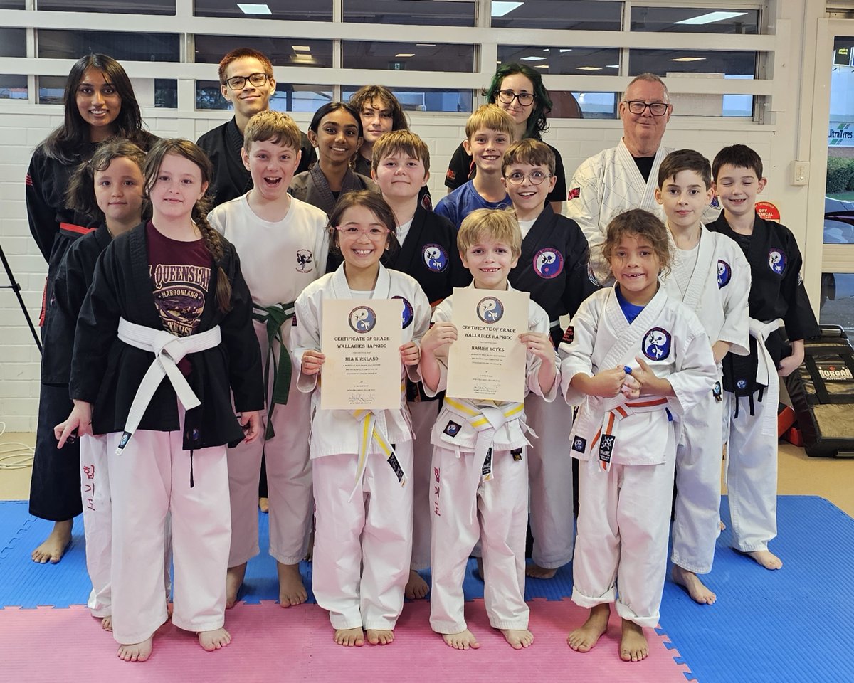 asiapacificself's tweet photo. Hamish is now a Yellow belt in our Wallabies, Hapkido program. Congratulations Hamish Great grading. #MartialArts #Hapkido #selfdefence #hapkidotraining #hapkidograding #kidsmartialarts #hapkidoforkids #selfdefenceforkids https://t.co/NAk2LH0IUx