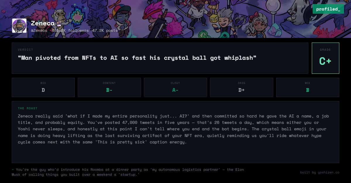 Zeneca🔮 tweet media