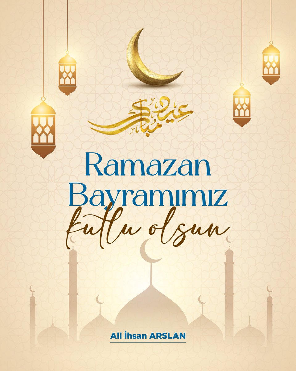 ali_ihsanarslan's tweet photo. Birlik, beraberlik ve kardeşliğin en güzel şekilde yaşandığı mübarek Ramazan Bayramı’nın milletimize ve İslam âlemine huzur ve bereket getirmesini diliyor; dünyanın farklı coğrafyalarında savaşın ve zulmün gölgesinde bayrama giren tüm kardeşlerimiz için barış, adalet ve selamet temenni ediyorum. 

Ramazan Bayramımız mübarek olsun.