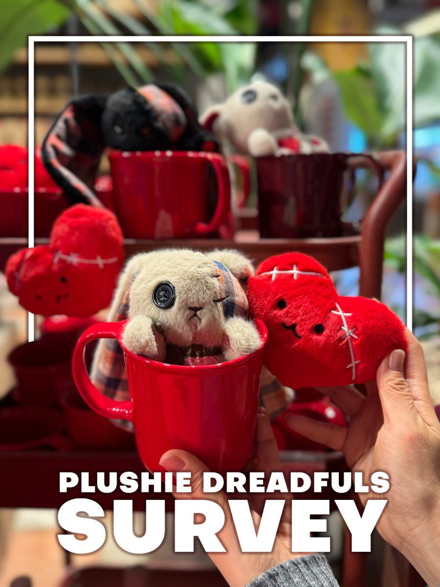 Plushie Dreadfuls Survey! 

Help us make better things for you. It only takes 3 minutes to share your thoughts ❤️

Take the survey here: s.surveyplanet.com/mmfkuf1h