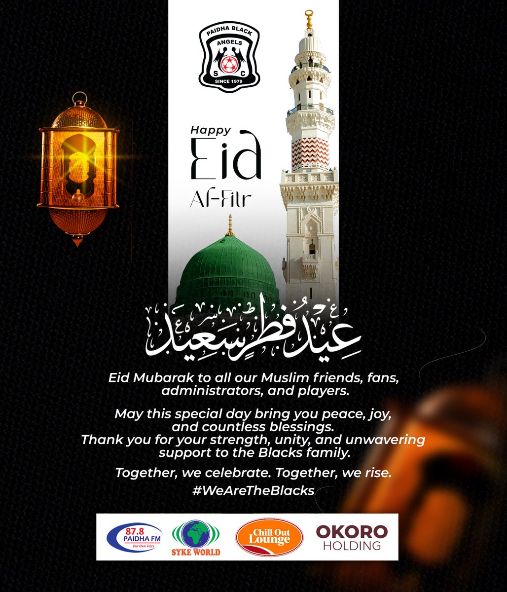 From <a href="/PBASC_Official/">PAIDHA BLACK ANGELS SC</a> , 
Happy Eid al-fitr to our fellow Muslims ⚫⚪