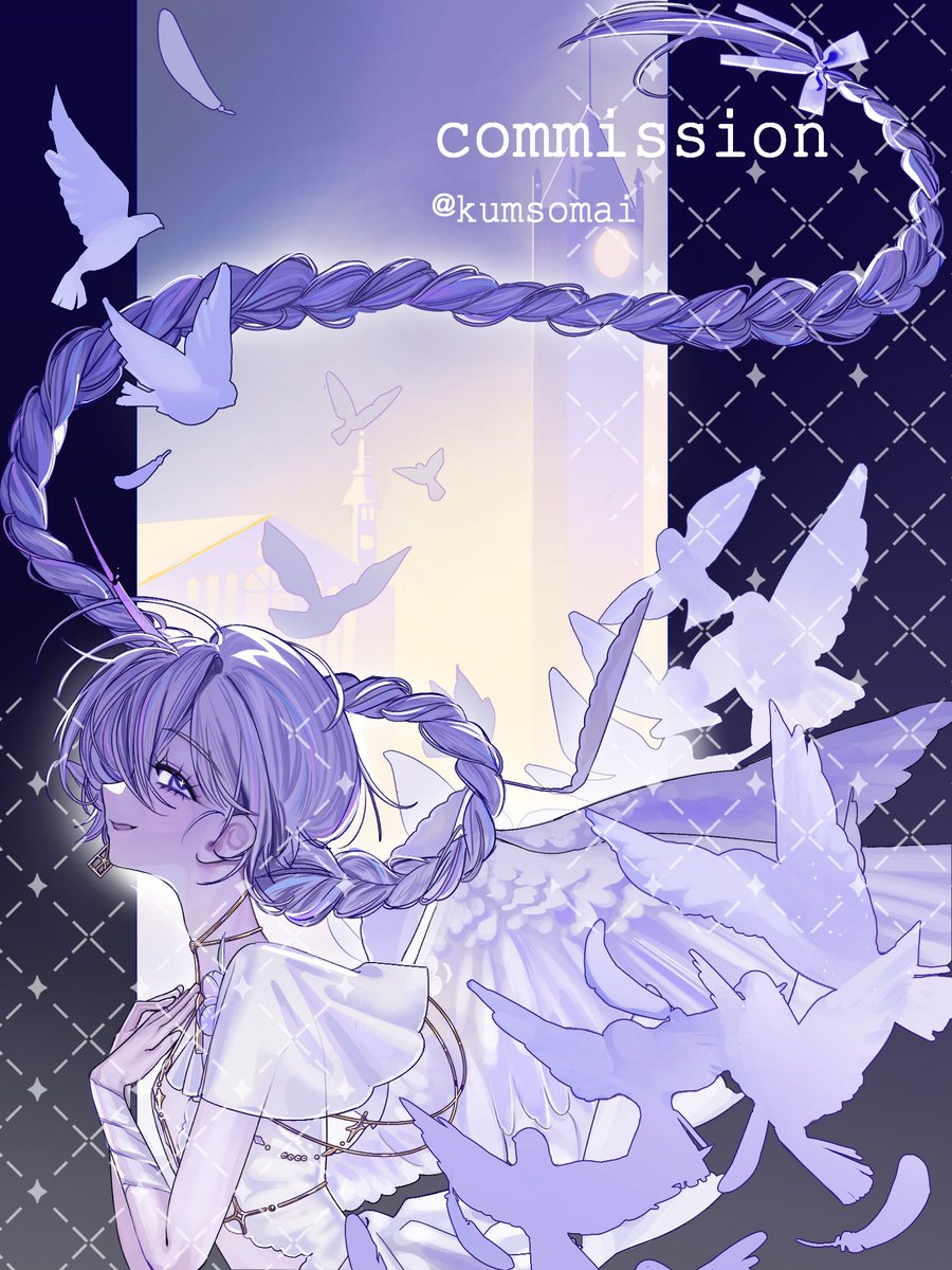 Kumsomai's tweet photo. Commission🤍🪽 https://t.co/93hWMOy3Pb