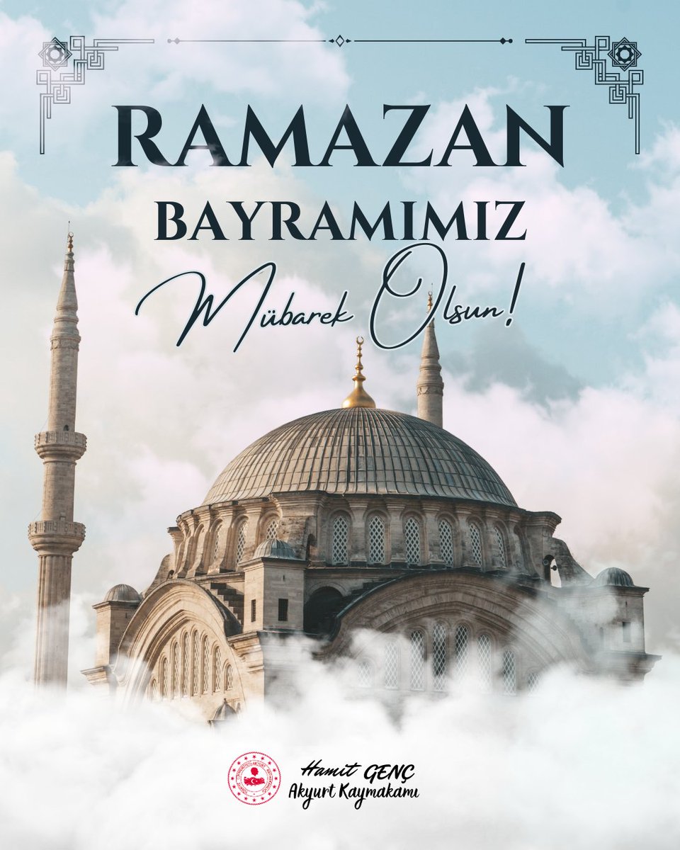 AkyurtKaymakaml's tweet photo. Ramazan Bayramının, aziz milletimize sağlık, huzur ve esenlikler getirmesini diliyor; tüm vatandaşlarımız ve İslam aleminin Bayramı’nı kutluyoruz. https://t.co/a0PetOc5NK