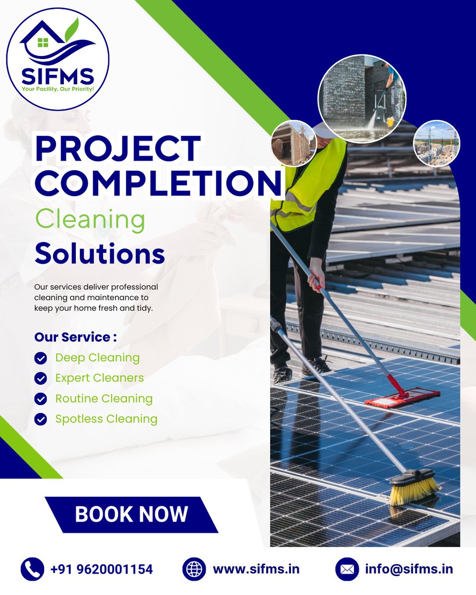 sifms_in's tweet image. 🏗️𝐏𝐨𝐬𝐭-𝐏𝐫𝐨𝐣𝐞𝐜𝐭 𝐂𝐥𝐞𝐚𝐧𝐢𝐧𝐠 𝐒𝐞𝐫𝐯𝐢𝐜𝐞

📞𝐁𝐨𝐨𝐤 𝐘𝐨𝐮𝐫 𝐒𝐞𝐫𝐯𝐢𝐜𝐞 𝐓𝐨𝐝𝐚𝐲!
📱Call Us: +91 9620001154
🌐Visit: sifms.in
✉️Email: info@sifms.in

#PostConstructionCleaning #ProjectCompletion #DeepCleaning
#CommercialCleaning #Residential
