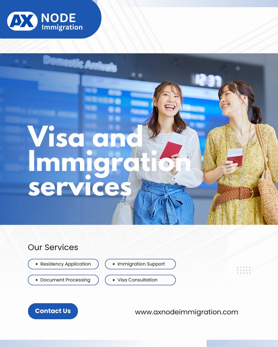 Axnode's tweet photo. Dreaming of new horizons? Axnode Immigration makes visa and immigration seamless! From expert document processing to personalized visa consultations, our Delhi team guides you to Canada, Australia and beyond. Ready to start? Visit https://t.co/tJHVhC87wr or DM us today! https://t.co/H9BJyVO9Sl