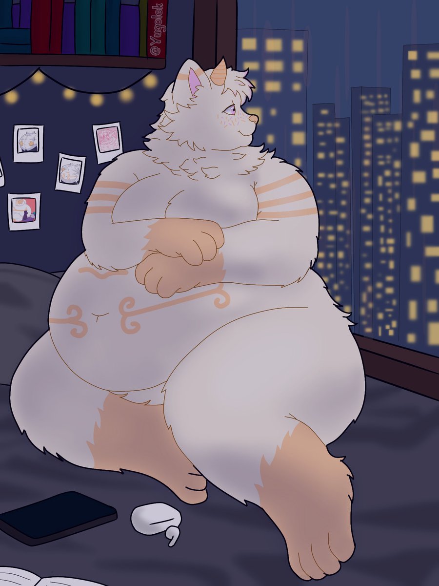 City lights and a body that just keeps growing softer.
Curled up in my little corner of the world.
Just me, my thoughts, and this cozy weight keeping me grounded.
#fat #chubby #gainer #feedee #eating #weightgain #male #furry #obese #fatty #fatfur