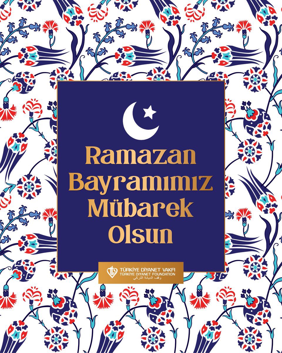 DiyanetVakfi's tweet photo. Rahmet, bereket ve arınma iklimiyle gönüllerimizi kuşatan Ramazan ayının ardından; barışın, kardeşliğin ve huzurun hâkim olduğu Ramazan Bayramı’na erişmenin sevincini yaşıyoruz. 

Aziz milletimizin ve tüm İslam âleminin Ramazan Bayramı’nı gönülden tebrik eder, bayramın hayırlara vesile olmasını dileriz.