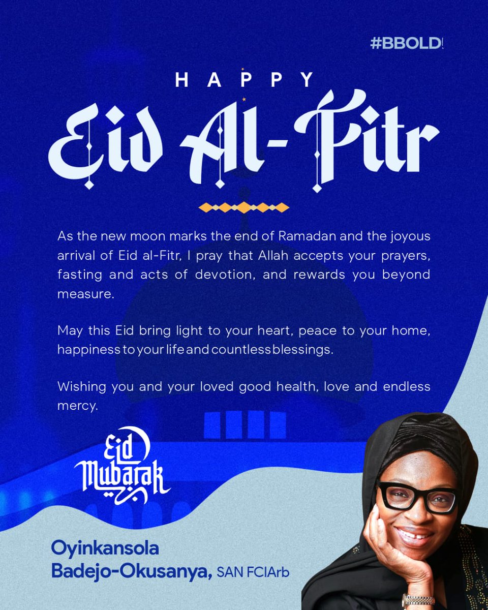 WARMEST GREETINGS TO THE MUSLIM UMMAH ON THE OCCASION OF EID AL-FITR.

As we mark the end of the sacred month of Ramadan, a period defined by devotion, sacrifice, reflection, and compassion, may the lessons learned continue to guide our daily lives. Eid is not only a celebration