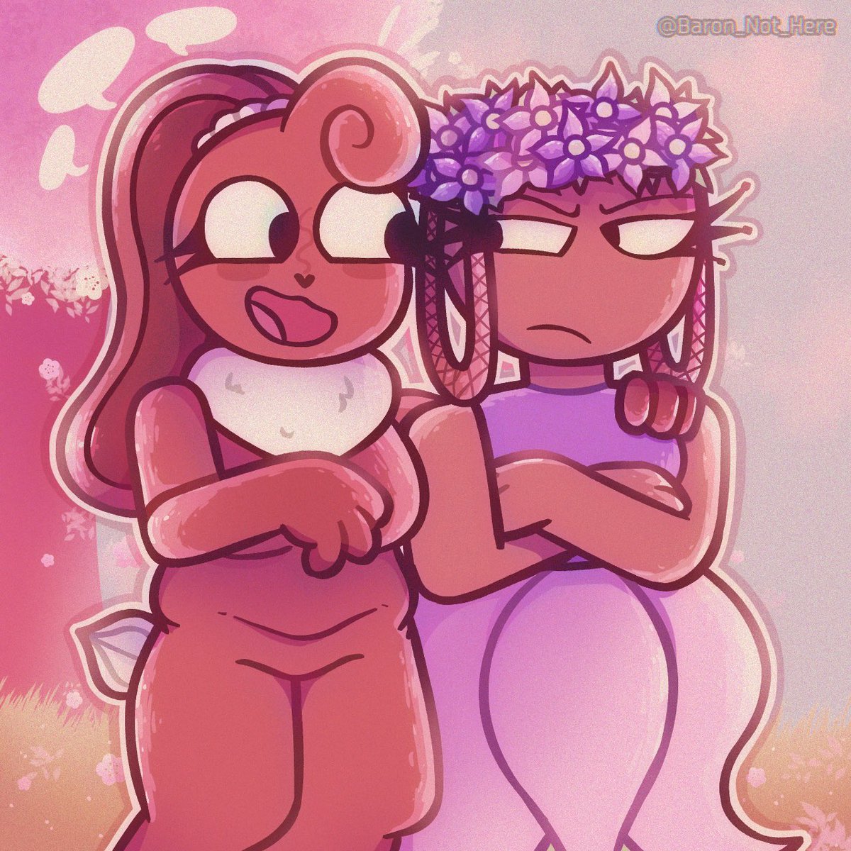BaronNotHere's tweet photo. I’m so glad Bassie is coming back 🥹💜 she’s my first and favorite event toon

#dandysworldfanart #cocoa #dandysworld #bassie #dandysworldbassie https://t.co/qUnl9GB99B
