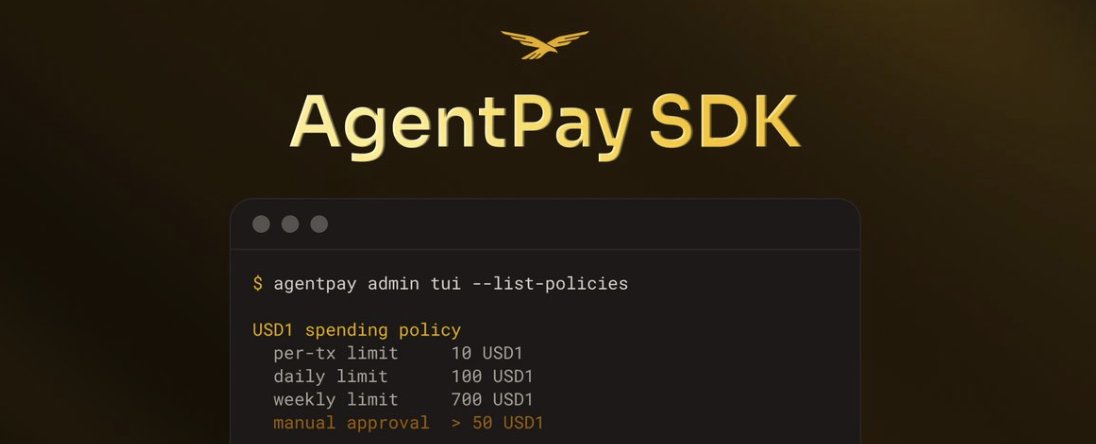 NEW:<a href="/worldlibertyfi/">WLFI</a> launches AgentPay SDK — open-source, self-custodial toolkit for AI agents to hold, move &amp; settle USD1 across EVM chains