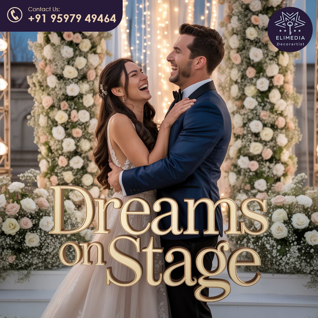 eli_event's tweet photo. Our wedding stage looked magical and exactly how we imagined! Our clients love how we bring their dream themes to life. EliMedia creates personalized wedding stages that make your big day unforgettable and picture perfect. #ClientLove #WeddingStage #EventSuccess https://t.co/wExSzj42GZ
