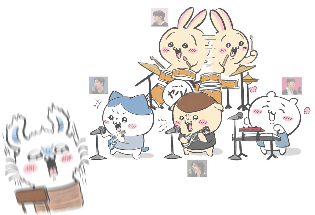 basscannonkang's tweet photo. momonga is forced to listen to them play sweet chaos at 2x speed (it's off key)

the end https://t.co/ETMPB28nMo