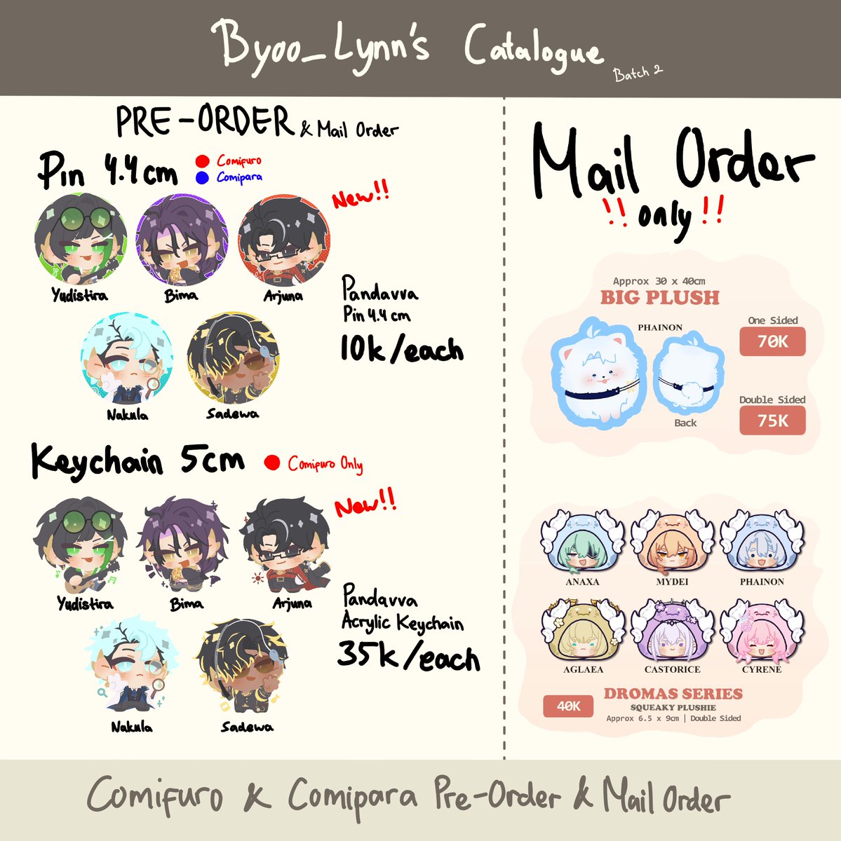 Byoo_Lynn | COMIPARA 6 (G-06) & CF22 CATALOGUE📌 tweet media