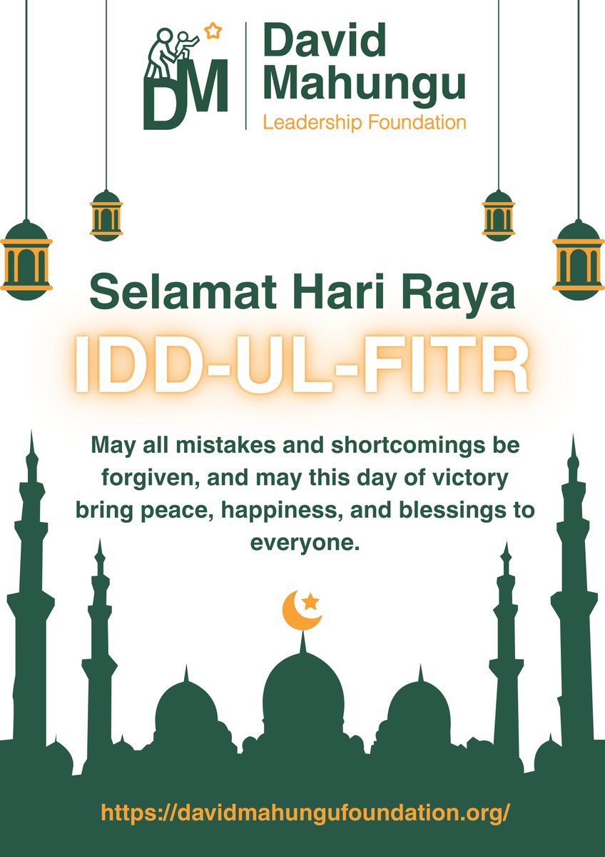DavidMahunguOrg's tweet photo. DMLF joins our Muslim brothers and sisters in celebrating #iddulfitr -ul-Fitr. May this day of joy bring peace, renewal, and blessings to all. #Eid Mubarak!”
#IdulFitr #EidMubarak #DMLF #Community https://t.co/a0GCJJNypq